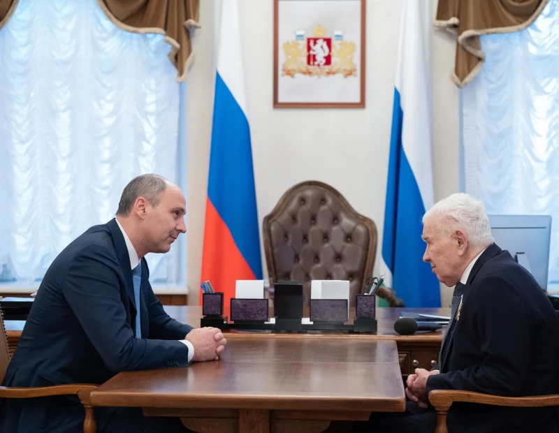 Николай Карполь обсудил вопросы развития волейбола в регионе с губернатором Свердловской области Денисом Паслером